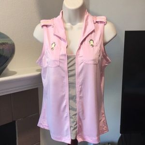 Pink golf top from Jamie Sadock
